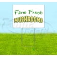 thumbnail image 1 of Farm Fresh Mushrooms (18" x 24") Yard Sign, Includes Metal Step Stake, 1 of 6