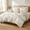 Floral - Cream Beige-Twin/Twin XL(68"×90"), variant on Botanicaltonforter Size - Lake Green With Dusky Blue & Warm Rust Leaves On Reversible Lightweight Bedding Sets 2pcs(polka Dot 68"*