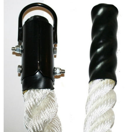 Muscle Driver USA Nylon Rope with Plyometric Ends and Metal Clamp - 1.5'' Diameter