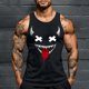 thumbnail image 1 of Camiseta sin mangas de cuello redondo para hombre, con estampado de Halloween, cuello redondo, estilo informal, deportiva, para hombre, 1 of 5