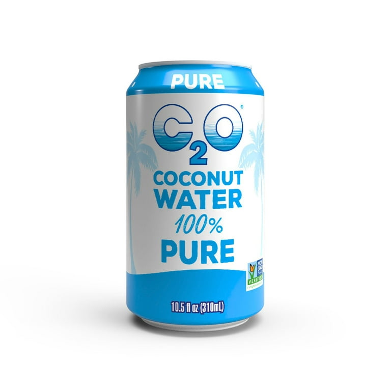 C2O Pure Coconut Water, Coconut Water Hydration Pack, 10.5 fl oz, 8 Pack