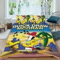 thumbnail image 2 of The Quick Draw McGraw Show-themed Bed Sheet Set Three Piece Set Comfortable And Skin Friendly Unique Design Home Decor Gifts For Family Friends fans54x79Inches（135cm*200cm）, 2 of 6