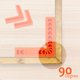 thumbnail image 4 of Juego de 4 escuadras de posicionamiento de plástico tipo L de 90 grados con abrazadera en ángulo recto - Herramienta para trabajar la madera para marcos de fotos - 4", 4 of 5