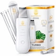 thumbnail image 1 of CLEOSKIN. Esp&aacute;tula Peeling Ultras&oacute;nico para remover espinillas y puntos negros. Incluye 2 fundas de silicona para limpieza facial y 4 agujas de acero para espinillas, 1 of 9