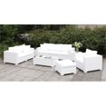 thumbnail image 4 of Furniture of America Arthur Contemporary Rattan Small Patio Ottoman in White, 4 of 4