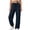 Navy, variant on Drawstring Wide Leg Pants for Women Ghalytn Elastic Waist Sweatpants - Adjustable Hem Casual Jogger Trousers