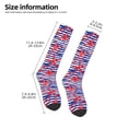 thumbnail image 2 of Honeii Sea Stars Print Long Socks,Novelty Design Socks Gift for Men and Women,Crew Socks,Calf Socks, 2 of 6