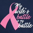 thumbnail image 3 of CafePress - My Wife's Battle Is My Battle Dark T Shirt - Men's Classic Graphic Cotton T-Shirt, 3 of 4