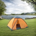 thumbnail image 3 of Arctic Lemmings Three-Person Waterproof Backpacking Tent, 7 x 6 x 4.4 Ft Lightweight & Durable Camping Tent for Hiking & Outdoor Adventures (Orange), 3 of 7