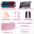thumbnail image 3 of Estuche de viaje 10 en 1 para accesorios del Nintendo Switch 2, con funda protectora, protector de pantalla de cristal, soporte ajustable, agarre para el pulgar y tapas, 3 of 7
