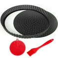 thumbnail image 1 of Gutsdoor 11 Inch Round Quiche Pan, Nonstick Tart & Quiche Dish with Removable Bottom for Easy Release, Fluted Pie Plate for Baking, Kitchen Essentials for Holiday Baking and Thanksgiving, 1 of 7