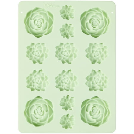 Wilton Succulents Silicone Candy Mold, 14-Cavity