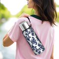 thumbnail image 6 of 20 Oz Blue and White Pioneer Flower Coffee Tumbler Double Wall Insulated Stainless Steel Water Bottle | Metal Reusable Thermoses Flask with Cup Cap | Leak & Sweat Proof with Anti-Dust Lid, 6 of 7