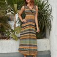 thumbnail image 2 of Stripe Vestido Sin Mangas Vestidos Para Mujer, Vestido Suelto De Verano 2025, 2 of 5