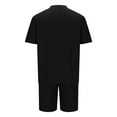 thumbnail image 5 of Dagegui Summer Outfit Sets for Men Waffle Crewneck T-Shirts and Short Pants Set Casual Beach Outdoor Outfits Solid Sweatsuits Black XL, 5 of 6