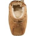 thumbnail image 3 of MINNETONKA Womens Pink Rawhide Lace Cally Round Toe Slip On Leather Moccasins 9 M, 3 of 5