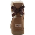 thumbnail image 4 of Ugg Womens Mini Bailey Bow II Suede Shearling Winter Boots Tan 9 Medium (B,M), 4 of 4