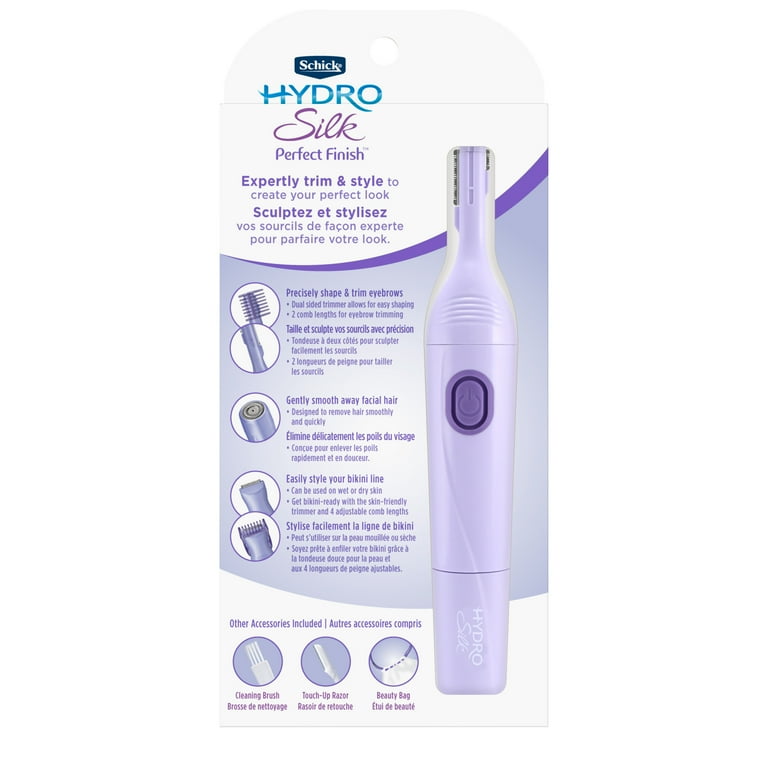 Schick Hydro Silk Perfect Finish Women's Trimmer, Razor Face