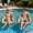 Blue*2, variant on 3-in-1 Inflatable Pool Lounge Chair, Adult Water Sofa Float with Cup Holder, U-Shaped Hammock Couch Bed for Large Heavy Duty Floating Outdoor Summer Relaxation, Easy Pump Blow Up