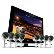 SVAT TWR1-503-008 S 19" LCD All-In-One Security System with 8 Hi-Res Indoor/Outdoor Surveillance Cameras