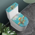 thumbnail image 2 of HELLHERO Turtle Bathroom Seat Covers with Universal Set of 2 Toilet Cover 17"x21" for Stretch, 2 of 8