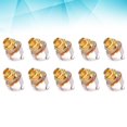 thumbnail image 3 of MasteelfCA 10 PCS 1/4 Inch 6.35mm Mono Guitar Jack Socket Connector Guitar Pickup Output Jack Plug Socket Female Panel Mount For Acoustic Electric Bass Guitar Parts Accessories (Golden), 3 of 7