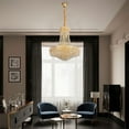 thumbnail image 5 of 40W K9 Crystal Chandelier Pendant Light French Empire Luxury Hanging Lamp Without Bulb, 5 of 14