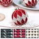 thumbnail image 4 of Juego de 12 bolas navideñas de 8 cm para decoración de árboles de Navidad, para colgar en interiores y exteriores, fiestas navideñas, 4 of 5