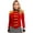 Red, variant on Women's Ring Master Jacket Circus Marching Band Uniform Outfit Long Sleeve Velvet Outerwear Red L