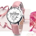 thumbnail image 3 of Women Watch Individual Special Design Faux Leather Band Ideal Wristwatch for Gifts, 3 of 8