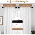 thumbnail image 4 of shiyou-Curtain Rods for Windows, Side Curtain Rods Set of 2, 12.6-21.2 Inch Short Curtain Rods for Side Panels Room Decoration, Small Side Mount Curtain Rods, Black, 4 of 4