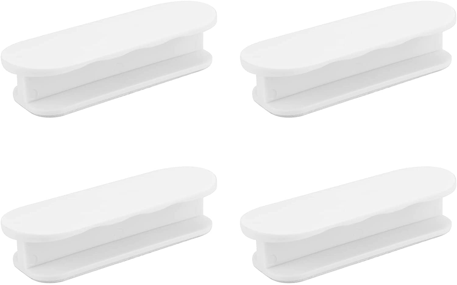 FFIY 4Pcs Self Stick Handle Instant Drawer Helper Auxiliary for Kitchen Cabinet Knobs Drawer Window Sliding Door Wardrobe Self Stick Push Pull Helper Handles (Beige)