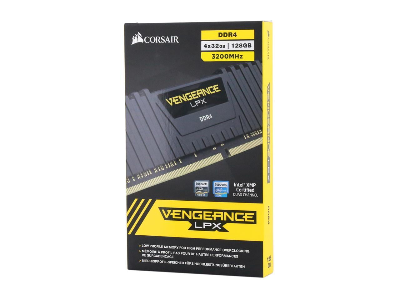 [新品未使用]CORSAIR DDR4-128GB 3200MHz VENGEANCE® RGB PRO 128GB (4 x 32GB) DDR4 DRAM 3200MHz C16