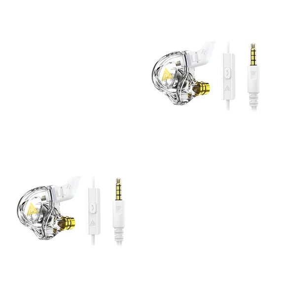 Matsuzay Auriculares HIFI de 3,5mm, tapones para los oídos de silicona, auriculares electrónicos con bobina móvil, sonido estéreo, ordenador deportivo Type1 NO1