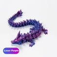 thumbnail image 2 of EROCK 3D Printed Dragon in Egg, Full Articulated Dragon Crystal Dragon with Dragon Egg, Home Office Decor Executive Desk Toys, Adults Fidget Toys for Autism/ADHD (Laser Purple, 12"), 2 of 6