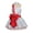 White, variant on Little Girls' Mrs Claus Costume Holiday Ballet Dance Dress Christmas Santa Leotard Skirted Red 16