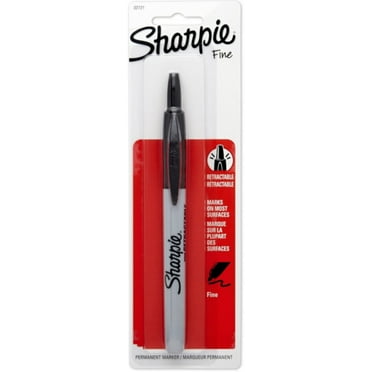 Sharpie Retractable Fine Point Permanent Marker, Black 1 ea