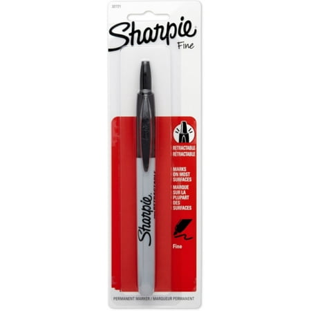 UPC: 0071641327214 | Sharpie Retractable Fine Point Permanent Marker  Black 1 ea