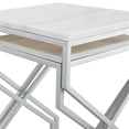 thumbnail image 4 of Posh Vivant Navarro Fin Table Argent, 4 of 7