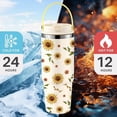 thumbnail image 4 of Ochapa Sunflower 30oz Tumbler Stainless Steel With Handle Flip Straw, Leakproof Travel Mug iced Coffee Cup, Birthday Mothers Day Christmas Gifts For Women Friends Girls Flower Lovers, 4 of 7