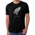 thumbnail image 1 of LA Pop Art Men's Premium Blend Word Art T-shirt - Prayer Hands, 1 of 2