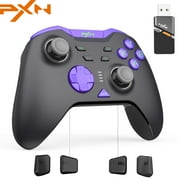 PXN P5 8K Wireless Gaming Controller, Capacitive Joystick, 2.4G PC Controller, Hall Triggers, Dual Vibrators, APP, 4-Macro, 3-Mode(2.4G/BT/SW), for PC,Switch,Android,iOS