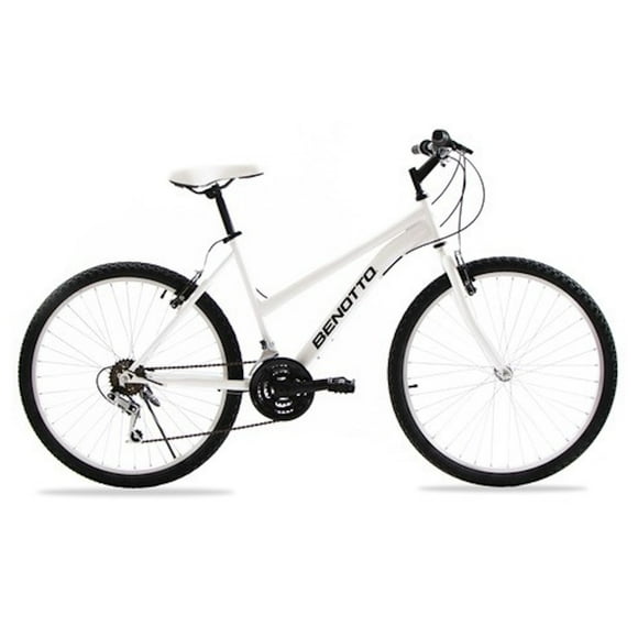 Bicicleta Montaña PROMOCIONAL R26 Frenos V Acero Blanco Benotto