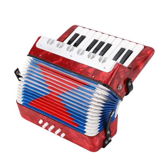 Elowen Beginner Accordion ACAGALA Mini Accordion 17 Key 8 Bass Piano Accordion Musical Instrument for Beginners Students