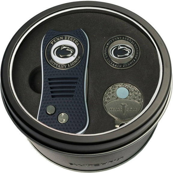 Team Golf NCAA Tin Gift Set with Switchfix Divot Tool, Cap Clip and Ball Marker