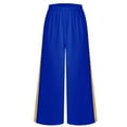 thumbnail image 3 of Hansber Kids Girls Wide-Leg Liturgical Palazzo Pants Celebration of Spirit Praise Dance Pants Baggy Trousers Blue 14, 3 of 6