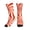 1 Black, variant on Men's Red White Abstract Striped Novelty Athletic Socks Women's Digital Printing Funky Patterned Crew Socks