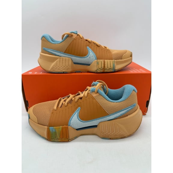 Nike Zoom Challenge Pickleball Women's Size 6 Orange Athletic Shoes FQ4155 802