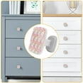 thumbnail image 4 of 4 Pieces Set Drawer Pulls Handle Square Wardrobe Cabinet Knobs with Stainless Steel Screws Furniture Kitchen Decor, 4 of 5