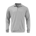 thumbnail image 6 of Men's Winter Solid Color Lapel Loose Long Sleeve T-Shirt, Henley Button Up Sport Top for Casual Wear, Gym and Lounge Style,Gray,4XL, 6 of 6